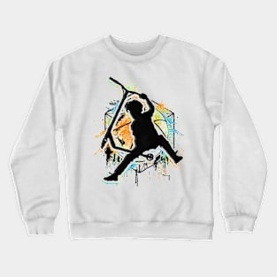 Retro Colorful Scooter - Stuntscooter - Stunt Scooter Crewneck Sweatshirt